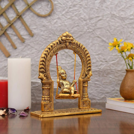 Metal Laddu Gopal Idol