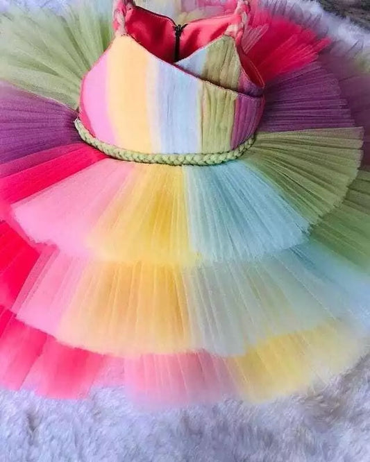 Girl Dress Kids Ruffles Party Wedding Dresses