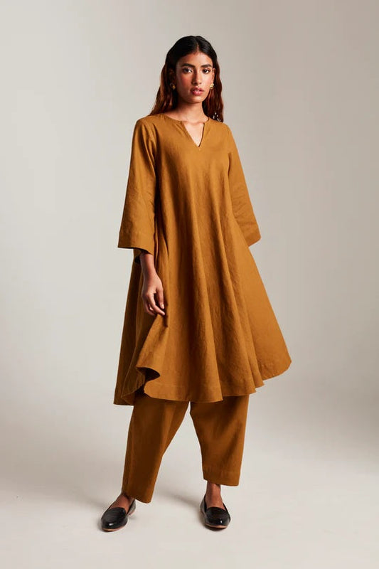 Co-Linen Pheran Kurta Set