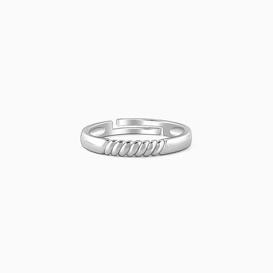 Silver Rope Ring for Him