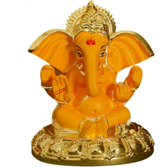 Tamas Gold Plated Gaj Karna Ganesh Idol
