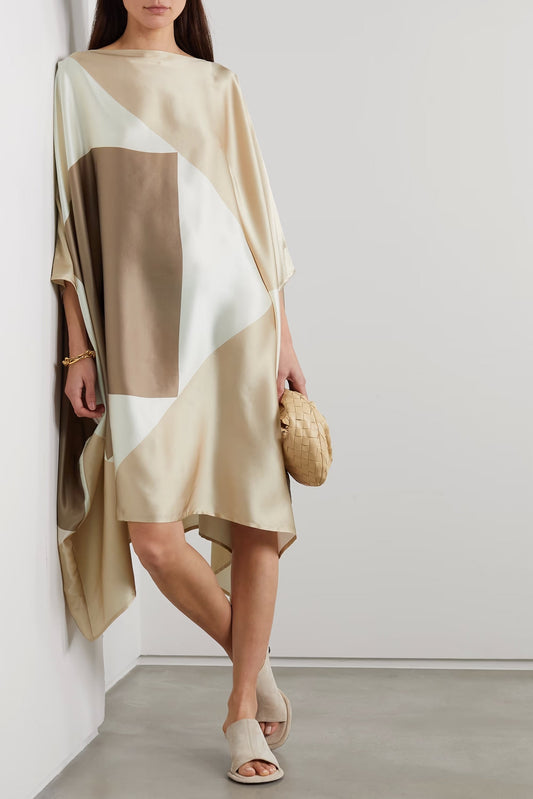 Party Wear Soft Satin Silk Short Kaftan For Women's