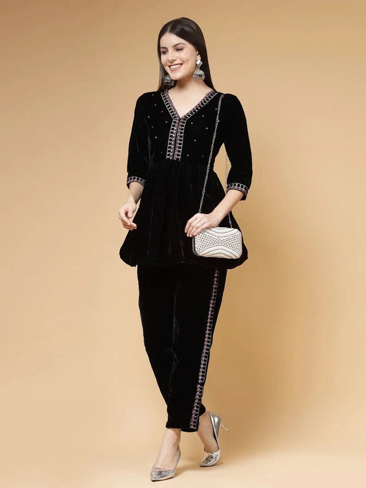 Adorn Embellished Faux Silk Clutch