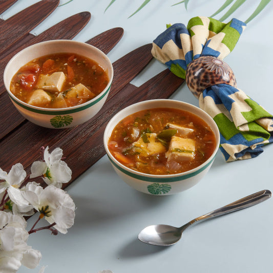 Bamboo Fibre Bowl | 4 inches | Set of 6 | Multiple Designs