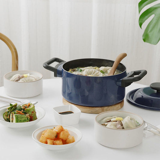 LocknLock Decore Blue Casserole | Safe for all cooktops | 3 Ltr