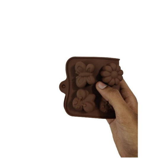 Cavity Floral and Insect Silicone Mould | 8 Inches