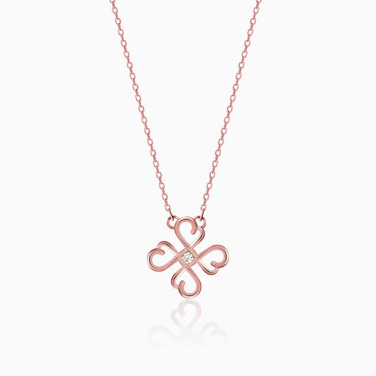 Rose Gold Clover Necklace