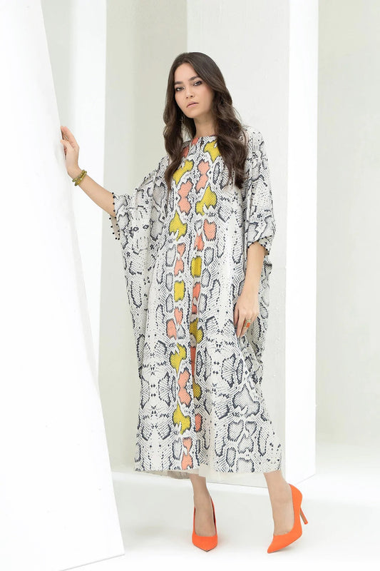 Soft Satin Silk Women's Long Kaftan