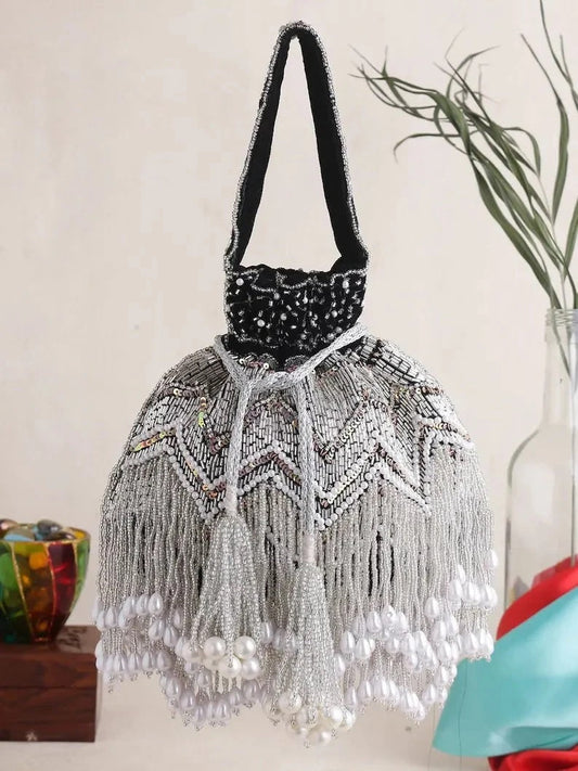 Handmade Beads Potli Bag