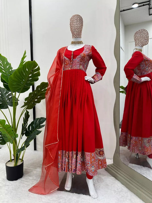 Roman Silk With Sequence Work Salwar Kameez Suit