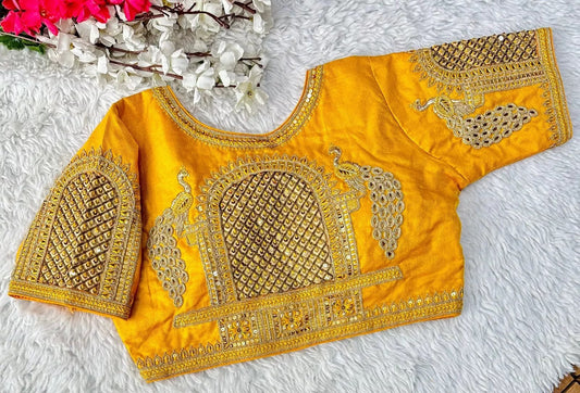 Full Stitched Watermelon Silk Function New Wedding Blouse & Choli