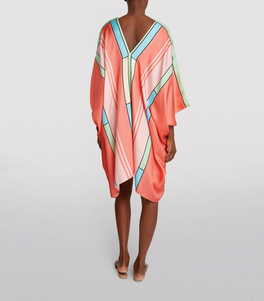 Designer Soft Satin Silk Short Kaftan For Women's