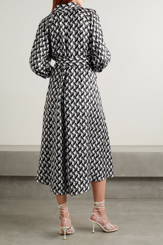 Russain Satin Digital Printed Women's Kaftan