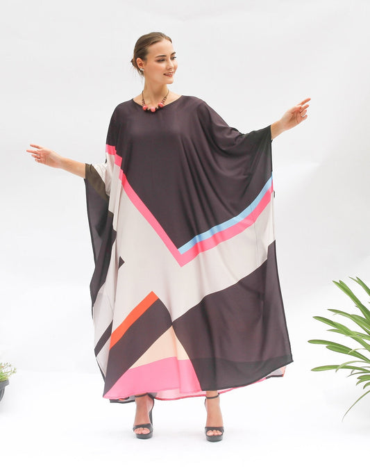 Soft Satin Silk Occasion Wear  For Women's Long Kaftan