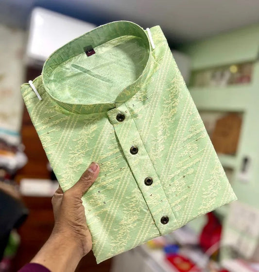 Men's Ethnic Wear Jacquard Kurta Pajama