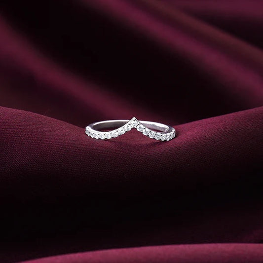 Silver Solid Shine Vanki Ring