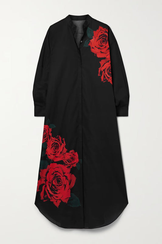Black Women's Rayon Cotton Kaftan