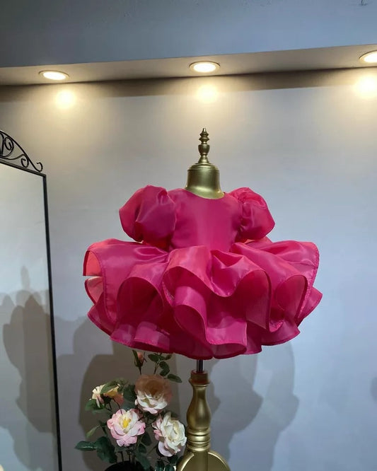 Girl Dress Kids Ruffles Party Wedding Dresses