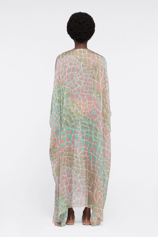 Regular Wear Printed Georgette Women's Kaftan