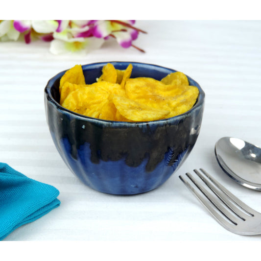 Blue Ceramic Bowls | Set of 4