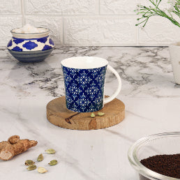 Arabesque Flower Pattern Cups Cups | 160 ml | Set of 6 | Multiple Colors