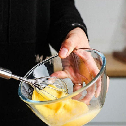Classic Glass Mixing Bowl | Mixed Size Combo | Set of 4