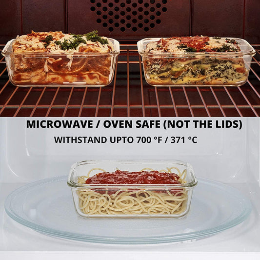 Borosilicate Glass Rectangle Food Storage Container | 2.2L