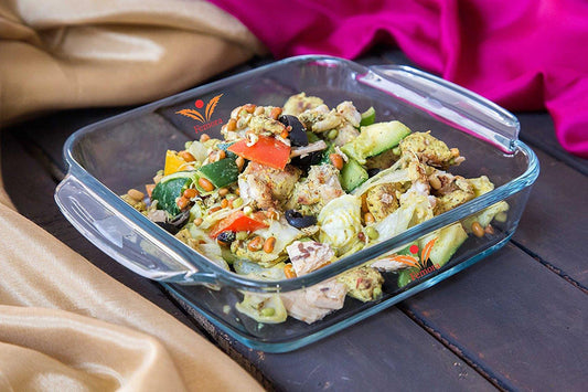 Borosilicate Glass Square Baking Dish | 900 ml & 1.7L | Set of 2