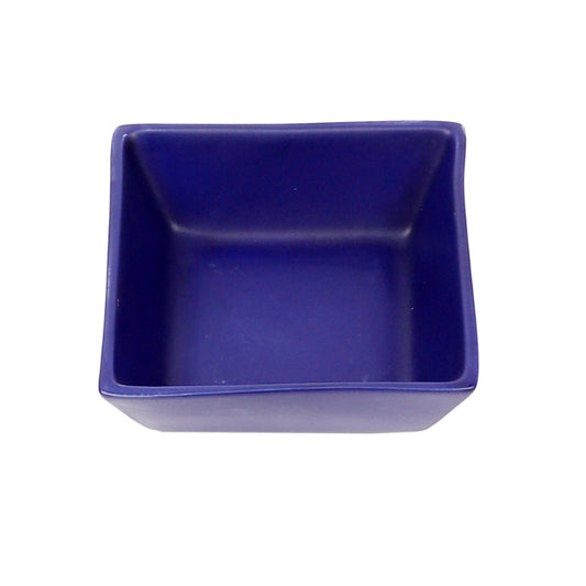 Blue Square Ceramic Snacks Bowl | Set of 3