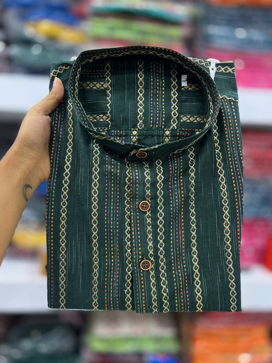 Khadhi Pure Soft Cotton Short Kurta