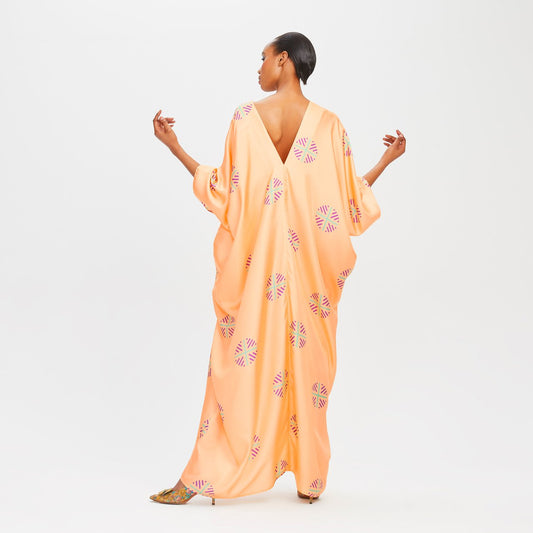 Soft Satin Silk Kaftan, Women's Caftan Dresses