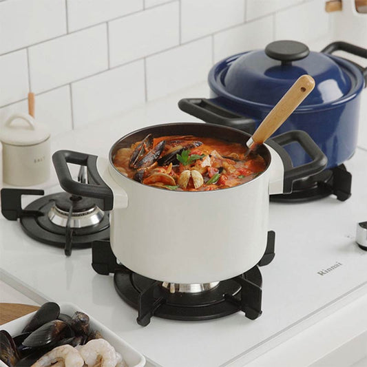 LocknLock Decore Ivory Casserole | Safe for all cooktops |  2.9 Litres