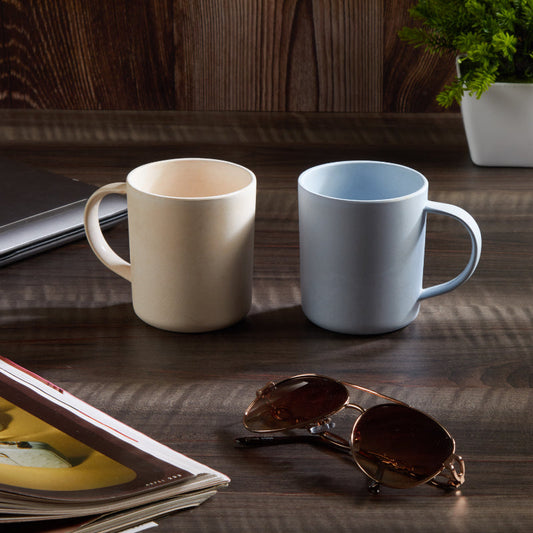 Bamboo Fibre Cups | 375ml | Set of 2