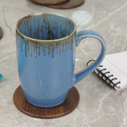 Blue & Brown Mugs | Set of 2