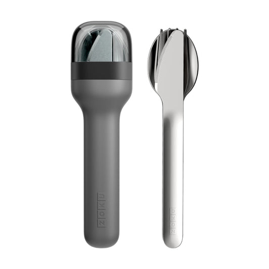 Pocket Stainless Steel Cutlery with Travel Case | Set of 3 | Multiple Colors