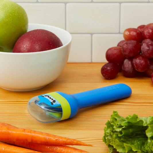 Shark Kids Pocket Stainless Steel Cutlery with Blue Travel Case